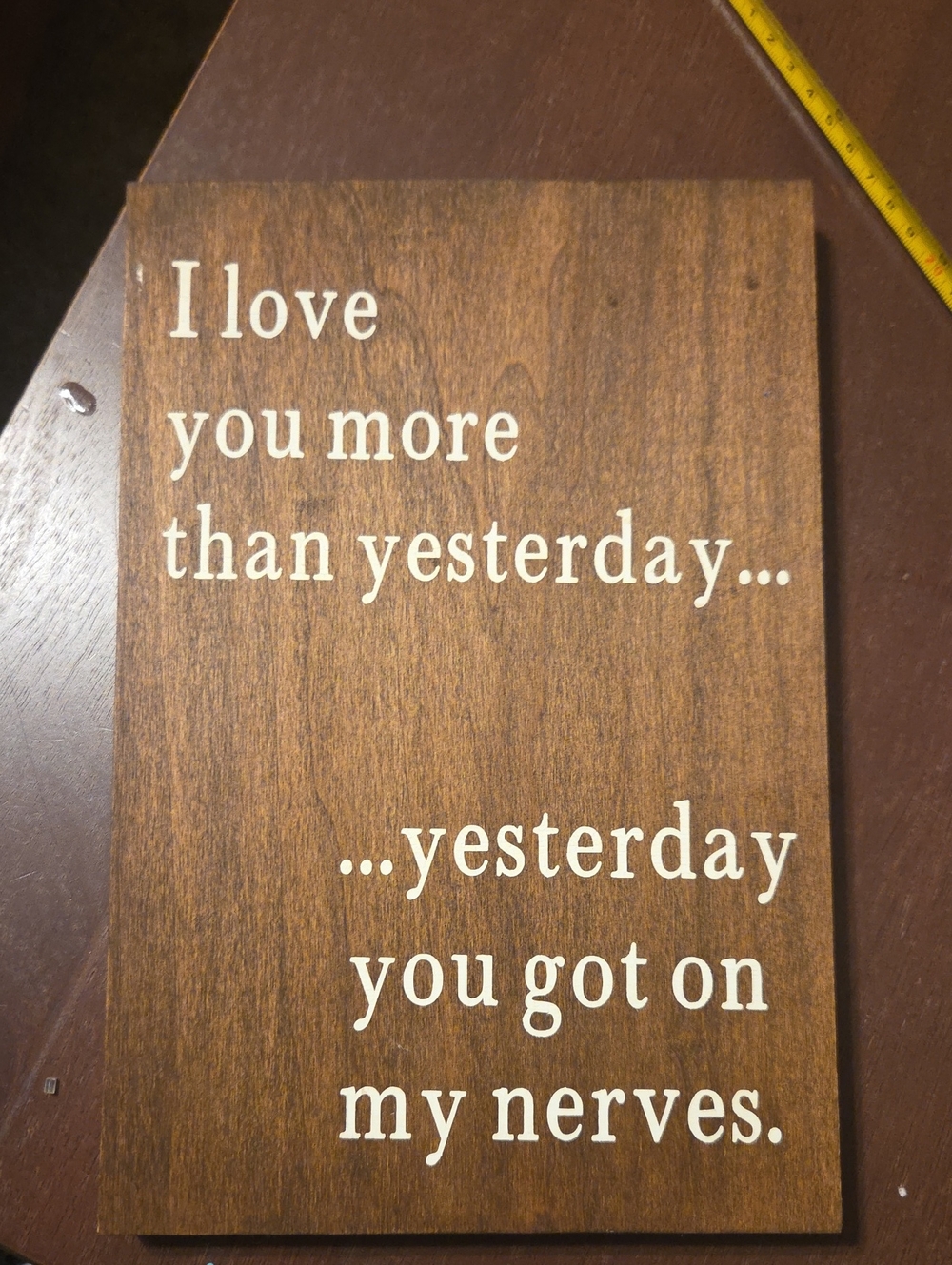 Wooden Sign